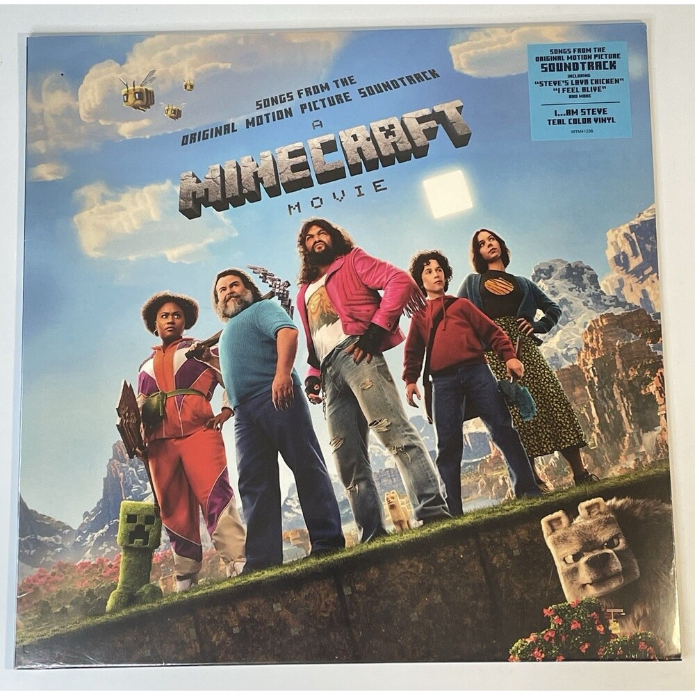 Minecraft Movie Songs From The Original Motion Picture Soundtrack Teal Vinyl LP